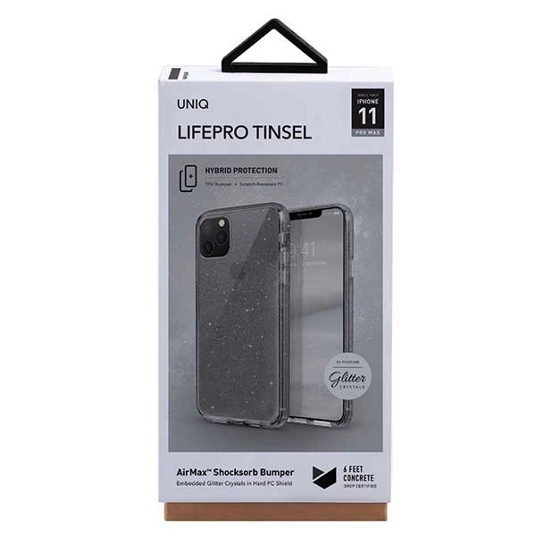 Uniq LifePro Tinsel case for iPhone 11 Pro Max - blackeng