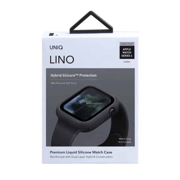 Uniq case for Lino Apple Watch Series 4/5/6/SE 40mm. black/ash blackeng