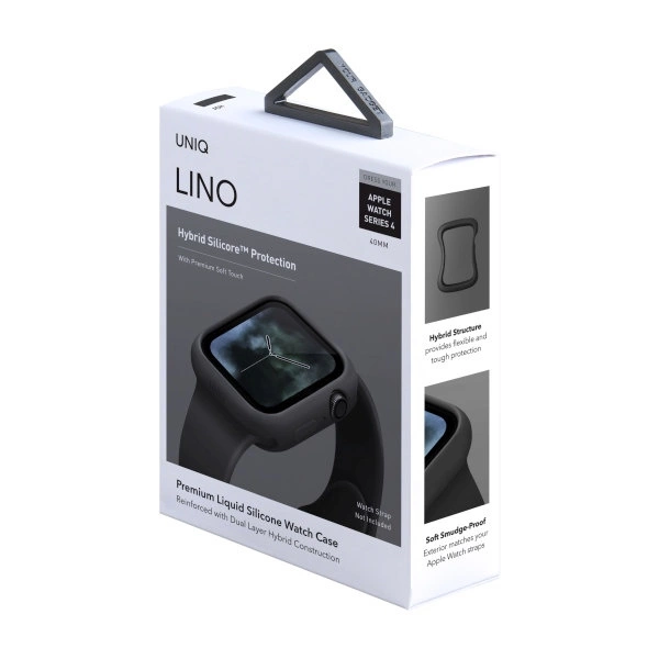 Uniq case for Lino Apple Watch Series 4/5/6/SE 40mm. black/ash blackeng