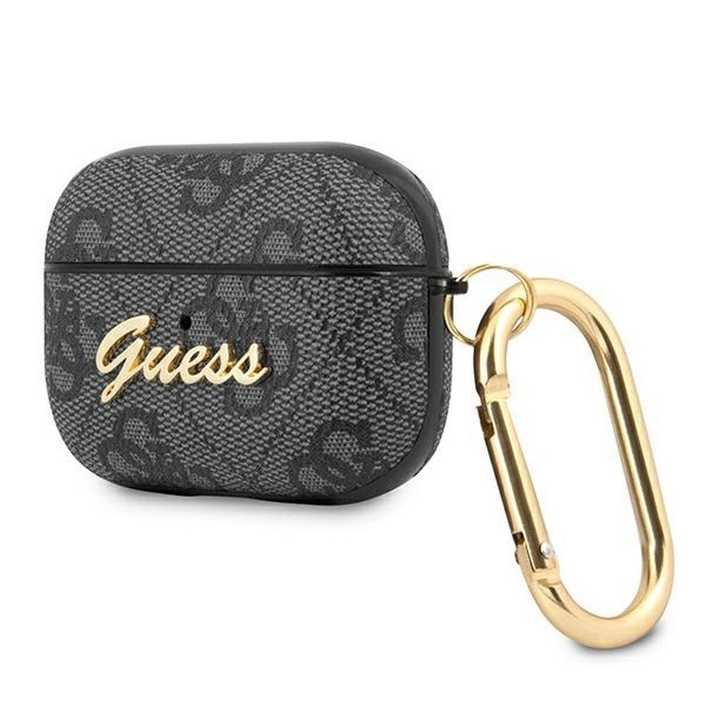 GUESS case for APPLE AirPods Pro GUAP4GSMK (4G Script Metal Collection) grey