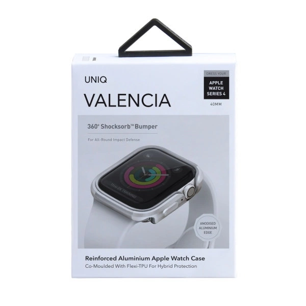 Uniq Valencia case for Apple Watch 4 / 5 / 6 / SE 40mm - silvereng