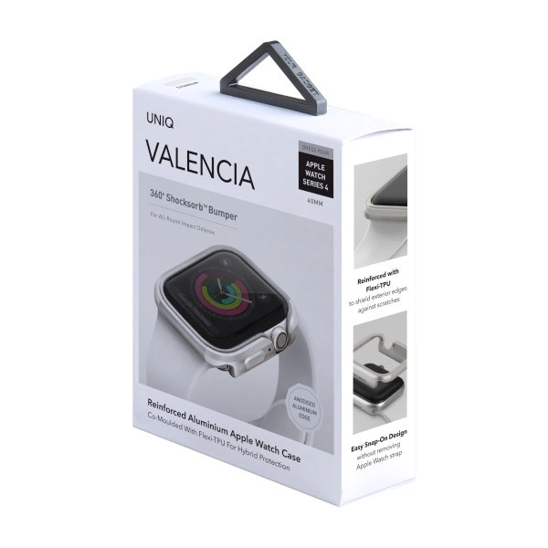 Uniq Valencia case for Apple Watch 4 / 5 / 6 / SE 40mm - silvereng