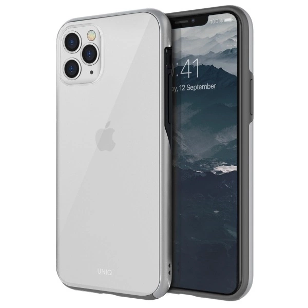 Uniq Vesto Hue case for iPhone 11 Pro Max - transparent and silvereng