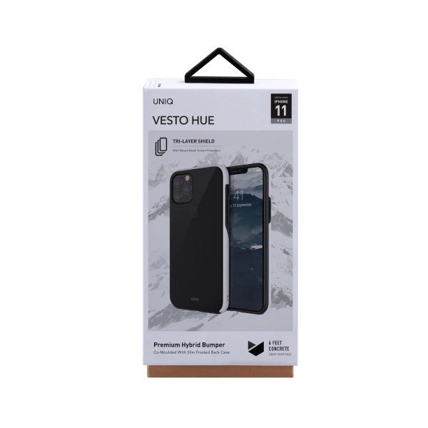 Uniq Vesto Hue case for iPhone 11 Pro - black and whiteeng