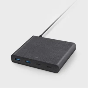 HUB Uniq Surge LITHOS Collective 90W 2xUSB-A QC 3.0 / 2xUSB-C PD 3.0 - blackeng