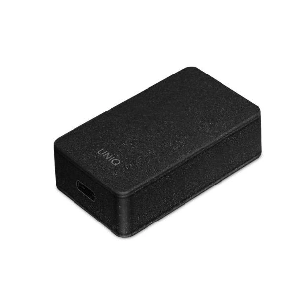 Uniq Versa Slim LITHOS Collective USB-C PD 18W wall charger + USB-C / USB-C cable - blackeng