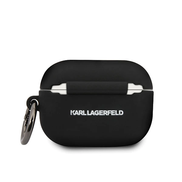 Karl Lagerfeld KLACAPSILGLBK AirPods Pro cover black/black Silicone Ikonikeng