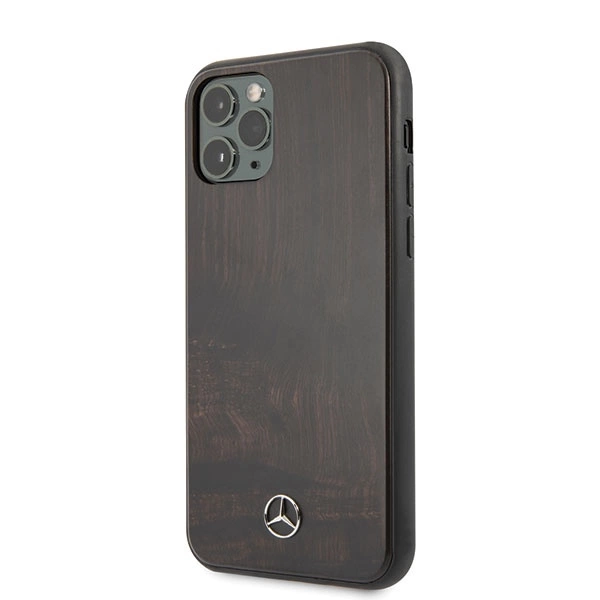 Mercedes Wood Line Rosewood case for iPhone 11 Pro - browneng