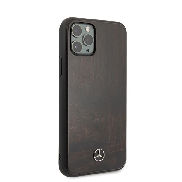 Mercedes Wood Line Rosewood case for iPhone 11 Pro - browneng