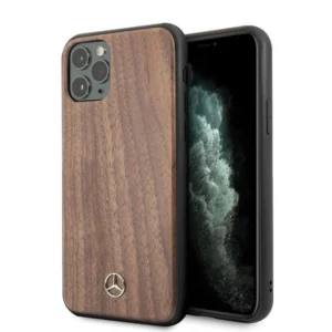 Mercedes MEHCN65VWOLB iPhone 11 Pro Max hard case brązowy/brown Wood Line Walnuteng