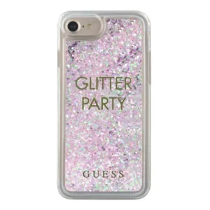 Guess GUHCP7GLUQPU iPhone 6/7/8 /SE 2020 / SE 2022 purple/purple hard case Liquid Glitter Partyeng