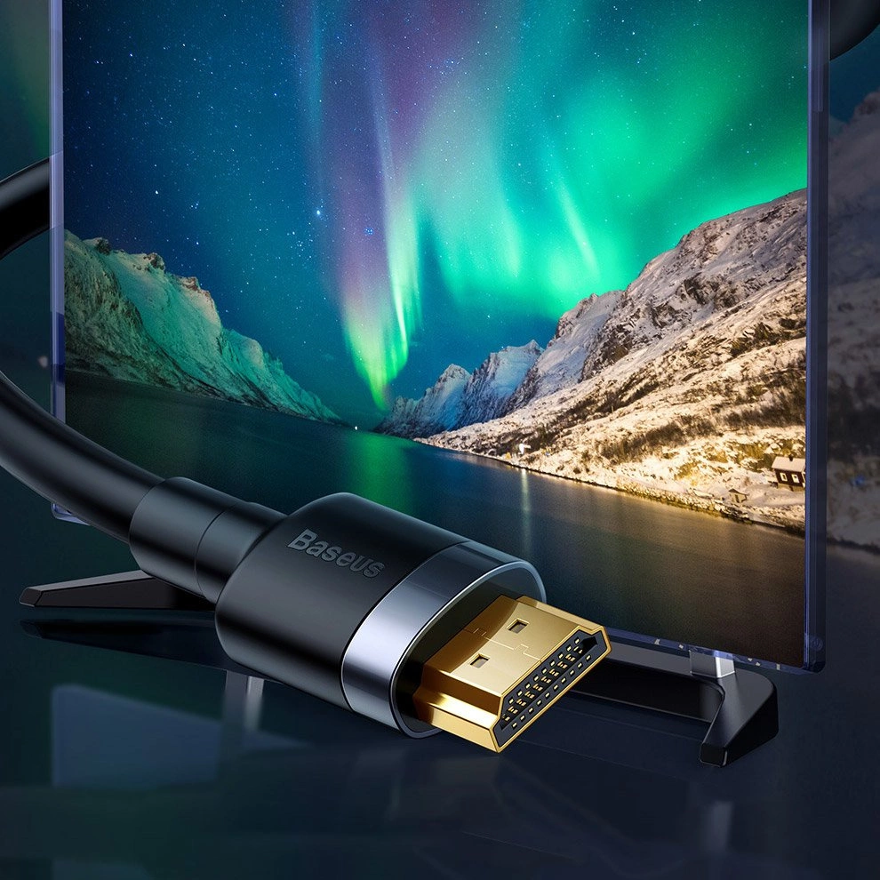 Baseus Cafule HDMI / HDMI 2.0 4K 60 Hz 3D 18 Gbps cable 2 m - blackeng