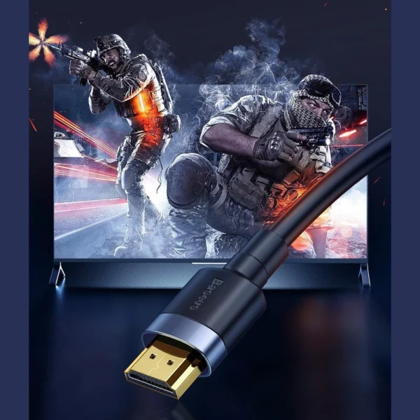 Baseus Cafule HDMI / HDMI 2.0 4K 60 Hz 3D 18 Gbps cable 2 m - blackeng