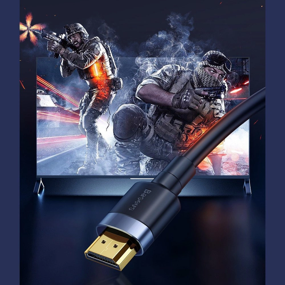 Baseus Cafule HDMI / HDMI 2.0 4K 60 Hz 3D 18 Gbps cable 2 m - blackeng