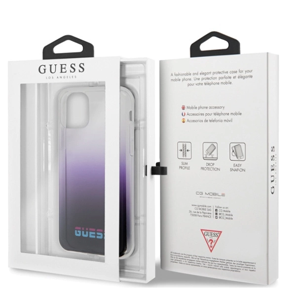 Guess GUHCN65DGCPI iPhone 11 Pro Max purple/gradient purple hard case Californiaeng