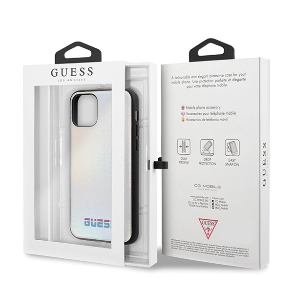 Guess GUHCN58BLD iPhone 11 Pro silver/silver hard case Iridescenteng