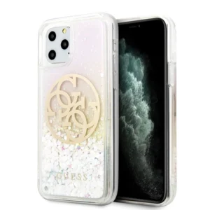 Guess GUHCN58LGIRGP iPhone 11 Pro hard case Gradient Liquid Glitter Circle Logoeng