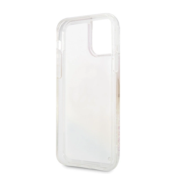 Guess GUHCN58LGIRGP iPhone 11 Pro hard case Gradient Liquid Glitter Circle Logoeng