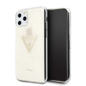 Guess GUHCN58SGTLGO iPhone 11 Pro gold/gold hard case Glitter Triangleeng