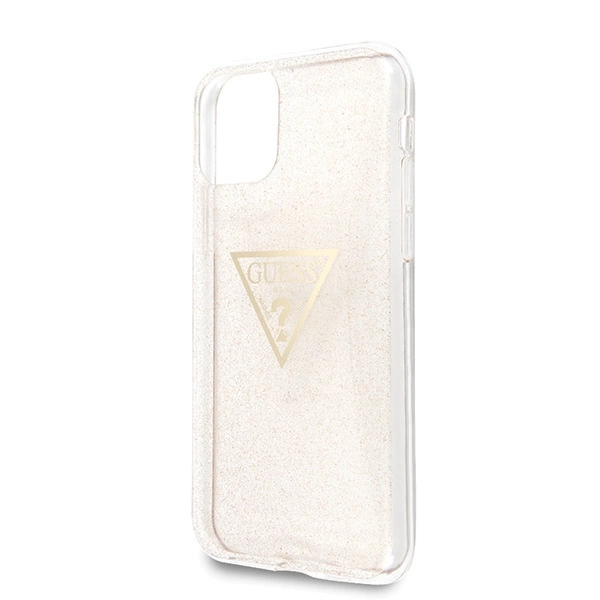 Guess GUHCN58SGTLGO iPhone 11 Pro gold/gold hard case Glitter Triangleeng