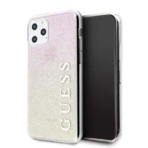 Guess GUHCN65PCUGLGPI iPhone 11 Pro Max rose gold/gold pink hard case Gradient Glittereng