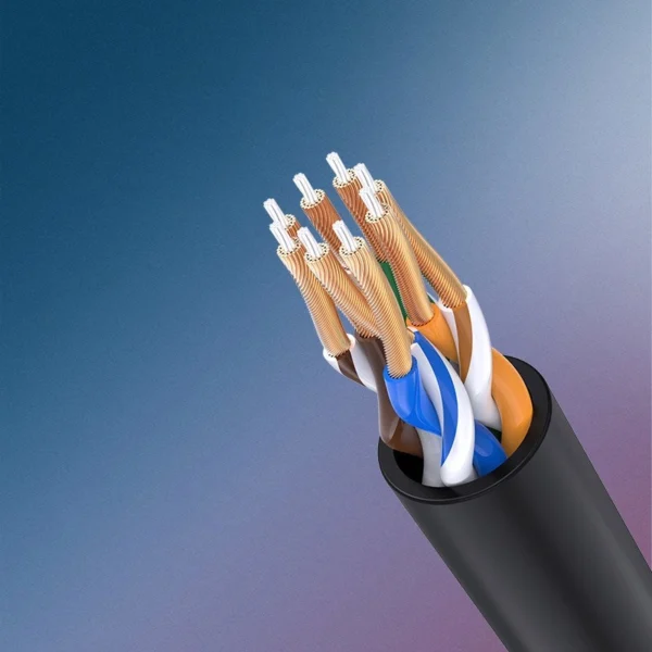 Ugreen cable internet network cable Ethernet patchcord RJ45 Cat 6A UTP 1000Mbps 5m black (70654)eng