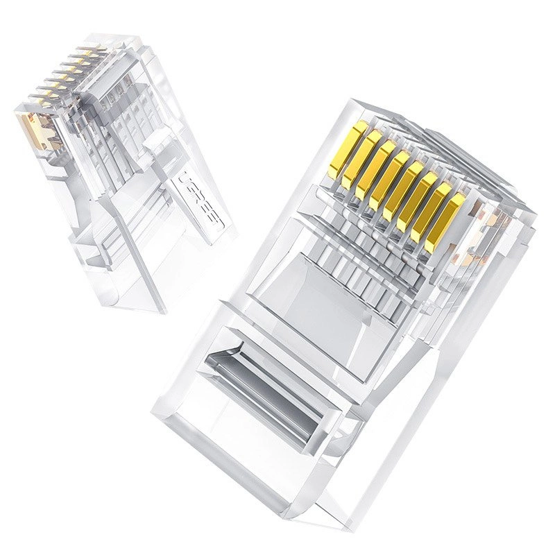 Ugreen 10x plug plug coupler end RJ45 8P8C Cat 6 transparent (50961)eng