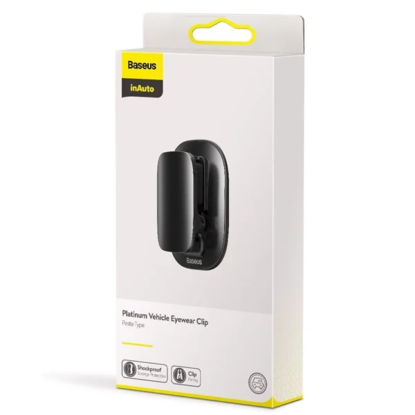Baseus self-adhesive car holder clip for glasses black (ACYJN-A01)eng