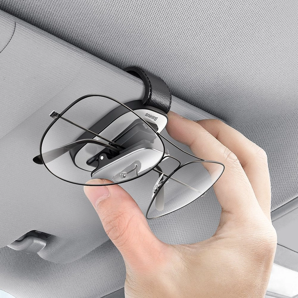 Baseus Car Holder Glasses Clip Silver (ACYJN-B0S)eng