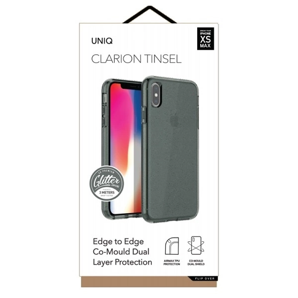 Uniq Clarion Tinsel case for iPhone Xs Max - blackeng