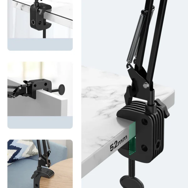 Ugreen Folding Arm Desk Table Tripod Holder for Phone Tablet Black/Grey (50394)eng