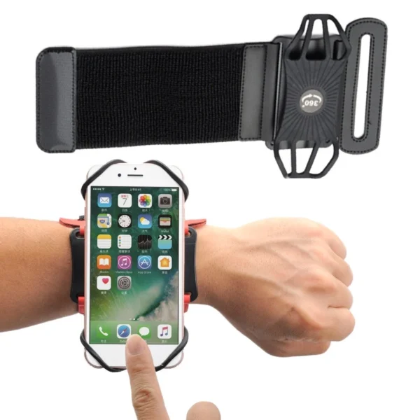 Universal Running Forearm Armband for 6" Smartphones blackeng