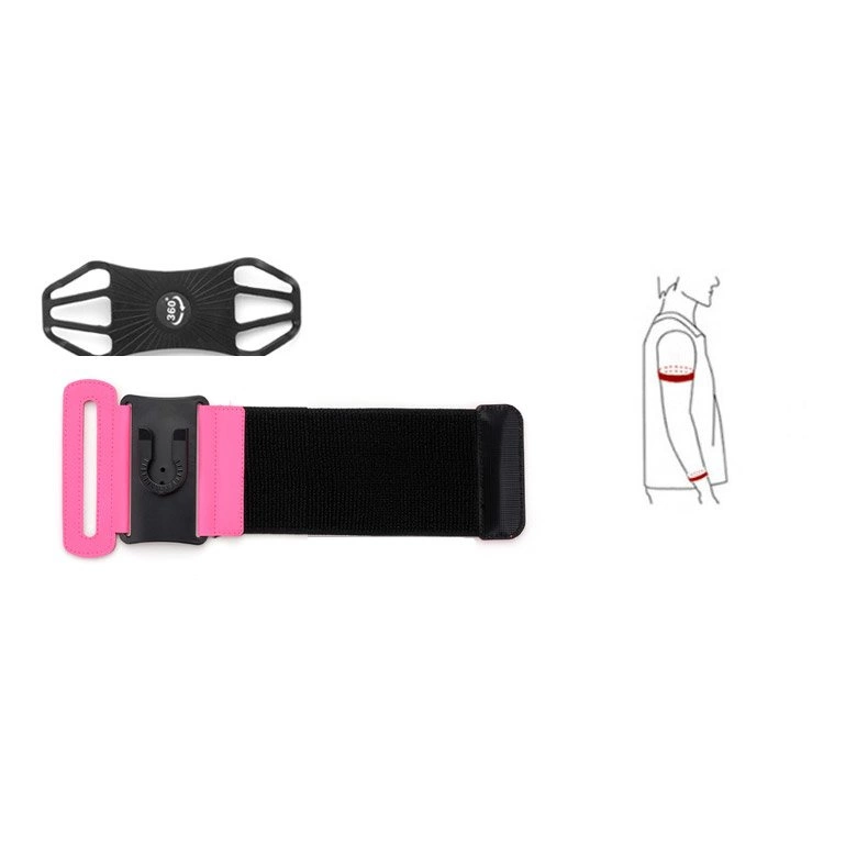 Universal Running Forearm Armband for 6" Smartphones blackeng