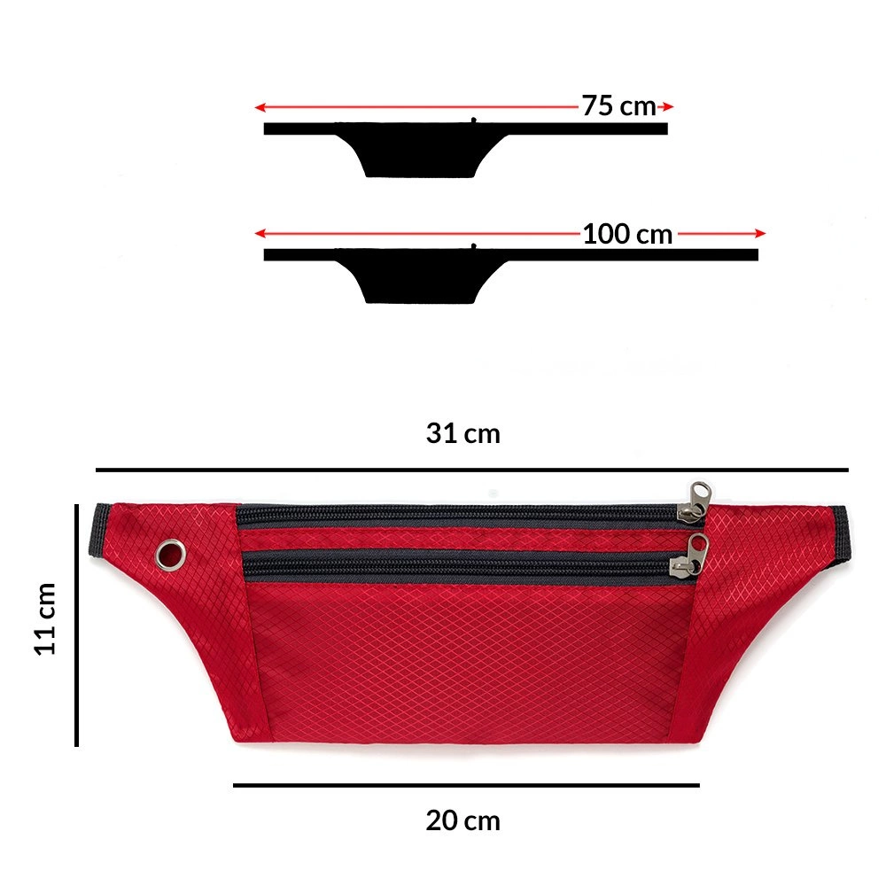 Ultimate Running Belt with headphone outlet  blackeng