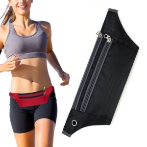 Ultimate Running Belt with headphone outlet  blackeng