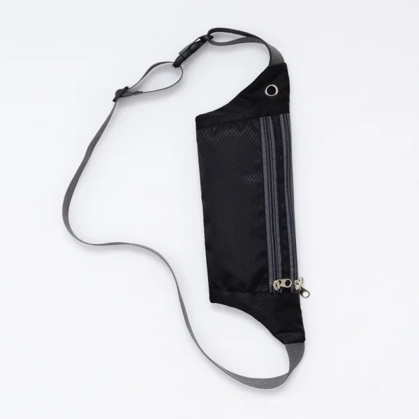 Ultimate Running Belt with headphone outlet  blackeng