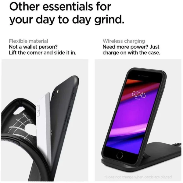 Spigen Rugged Armor Case for iPhone SE 2020 / 2022 - Blackeng