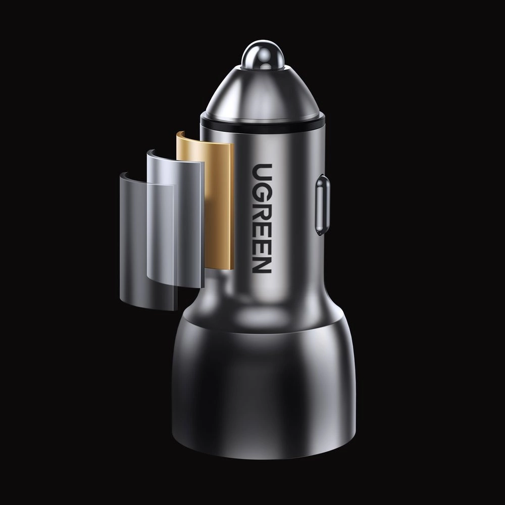 Ugreen Car Charger USB / USB Type C Quick Charge 3.0 Power Delivery 36W 3A Gray (CD213 60980)eng