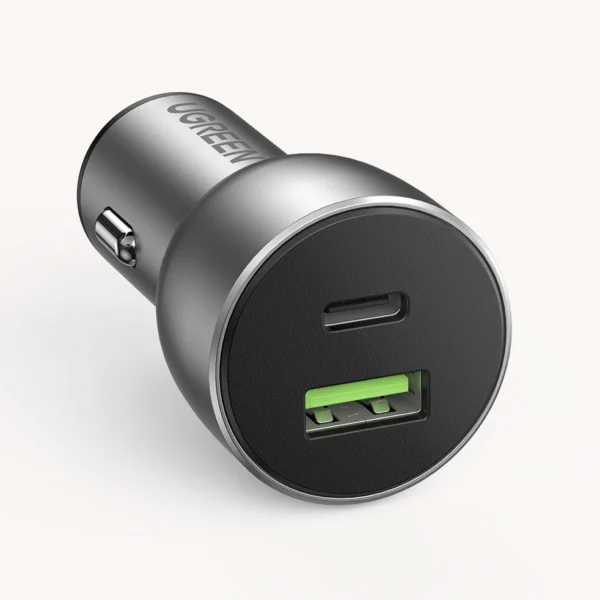 Ugreen Car Charger USB / USB Type C Quick Charge 3.0 Power Delivery 36W 3A Gray (CD213 60980)eng