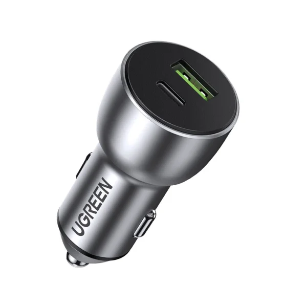 Ugreen Car Charger USB / USB Type C Quick Charge 3.0 Power Delivery 36W 3A Gray (CD213 60980)eng