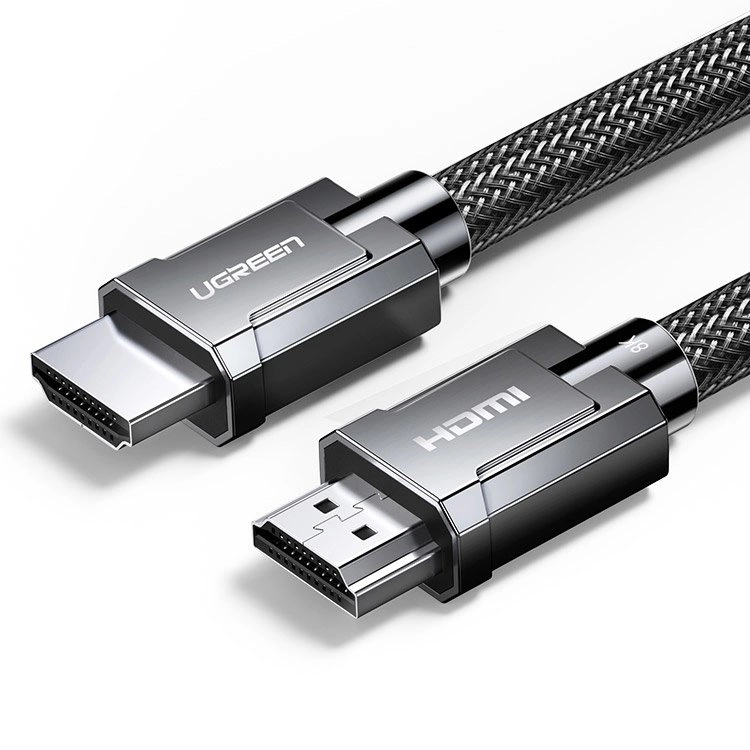 Ugreen cable HDMI 2.1 cable 8K 60 Hz / 4K 120 Hz 3D 48 Gbps HDR VRR QMS ALLM eARC QFT 2 m gray (HD135 70321)eng
