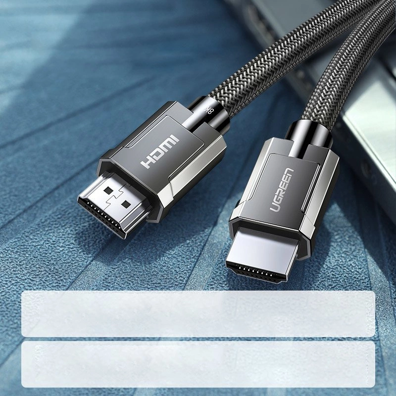 Ugreen cable HDMI 2.1 cable 8K 60 Hz / 4K 120 Hz 3D 48 Gbps HDR VRR QMS ALLM eARC QFT 2 m gray (HD135 70321)eng
