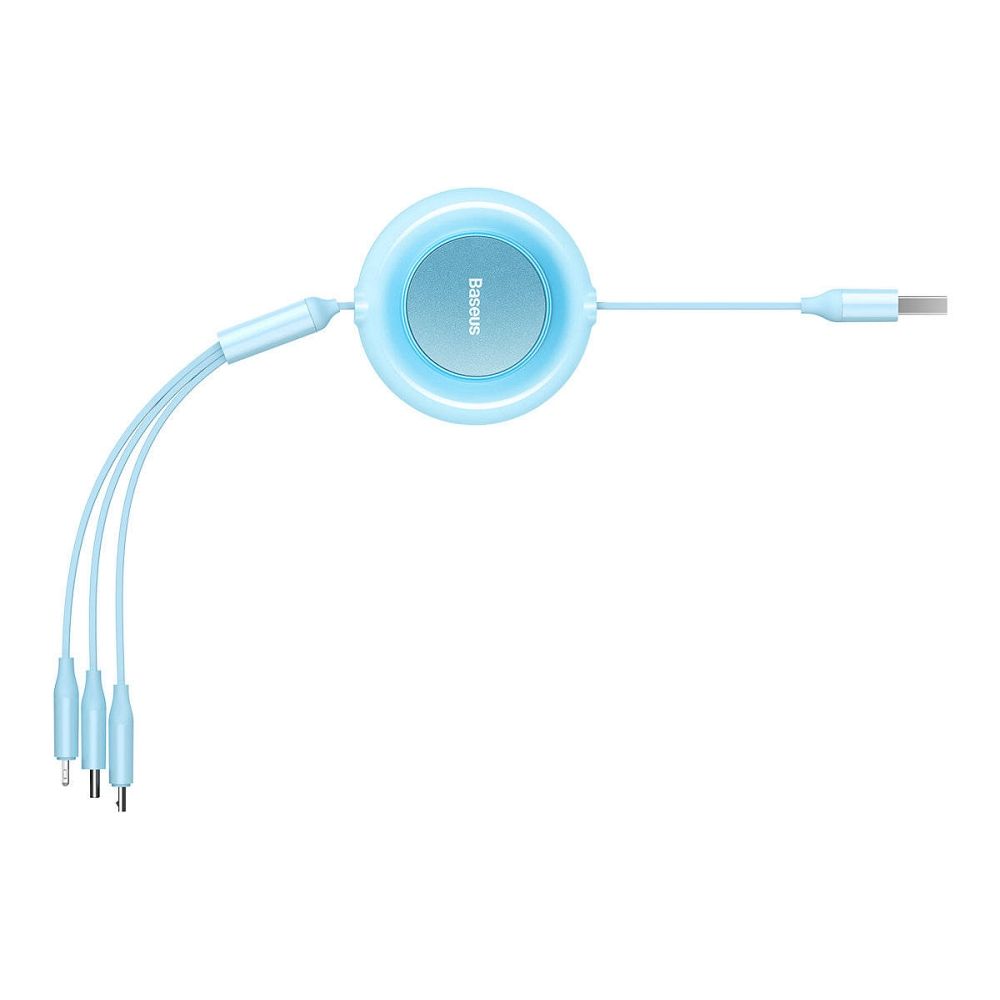 BASEUS cable 3in1 USB A to Micro USB / Lighting / Type C 3,5A CAMJ010017 1,1 m blue