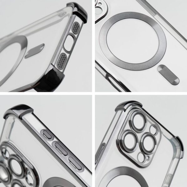 Case ANTISHOCK ELECTRO for IPHONE 17 Pro compatible with MagSafe black