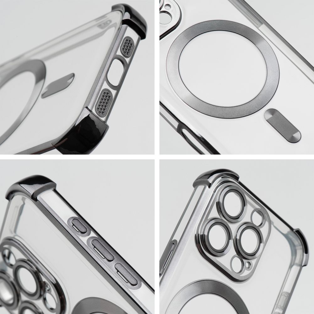 Case ANTISHOCK ELECTRO for IPHONE 17 Pro compatible with MagSafe black