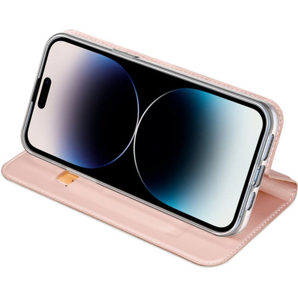DUX DUCIS wallet case SKIN PRO for IPHONE 15 Pro rose