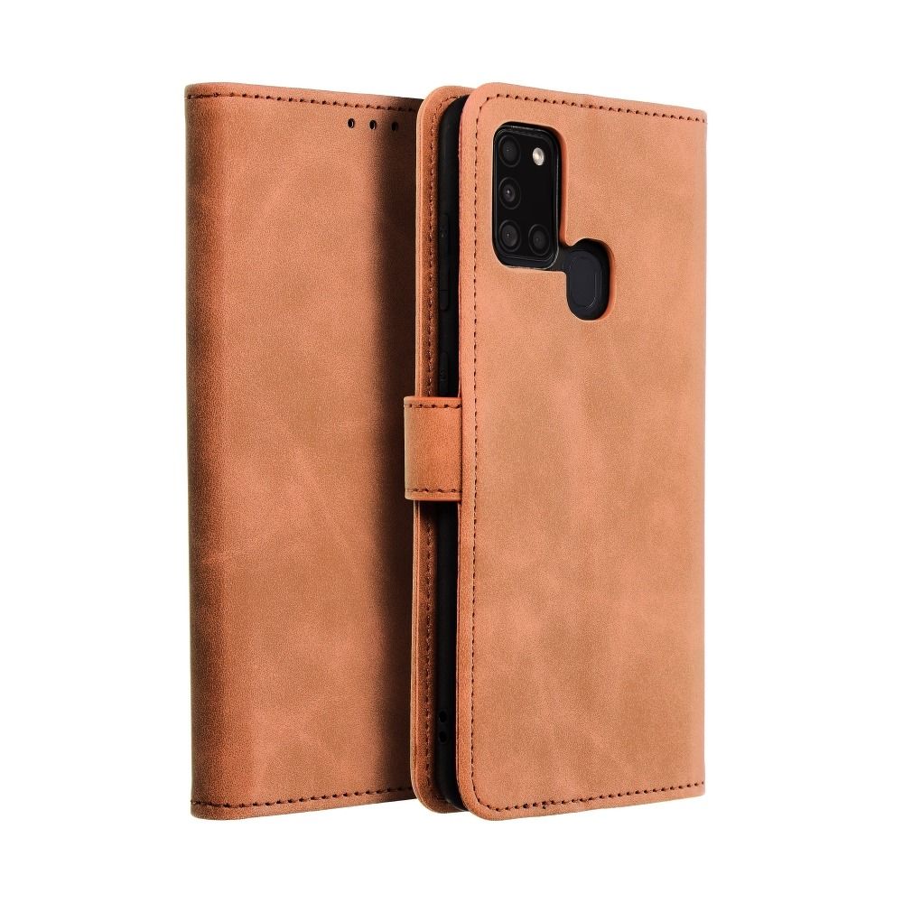 5ee95a55427513b0be2e7f46c634360e TENDER Book Case for SAMSUNG A21s brown