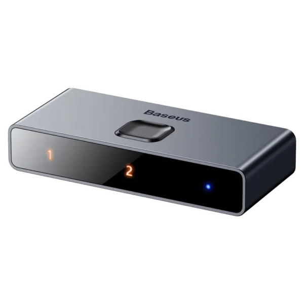 Baseus bidirectional switch splitter switcher HDMI - 2x HDMI 4K / 30 Hz gray (CAHUB-BC0G)eng
