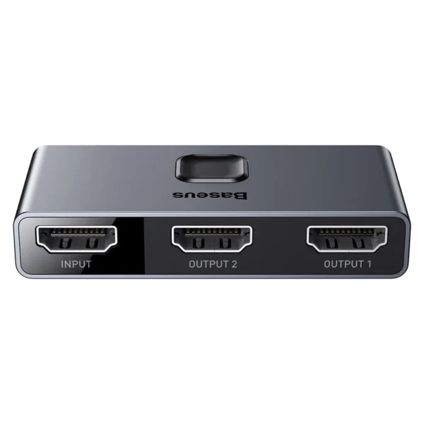 Baseus bidirectional switch splitter switcher HDMI - 2x HDMI 4K / 30 Hz gray (CAHUB-BC0G)eng