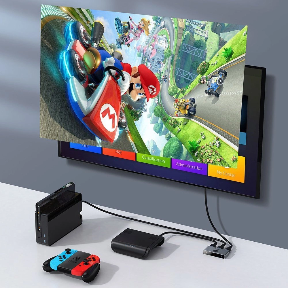 Baseus bidirectional switch splitter switcher HDMI - 2x HDMI 4K / 30 Hz gray (CAHUB-BC0G)eng